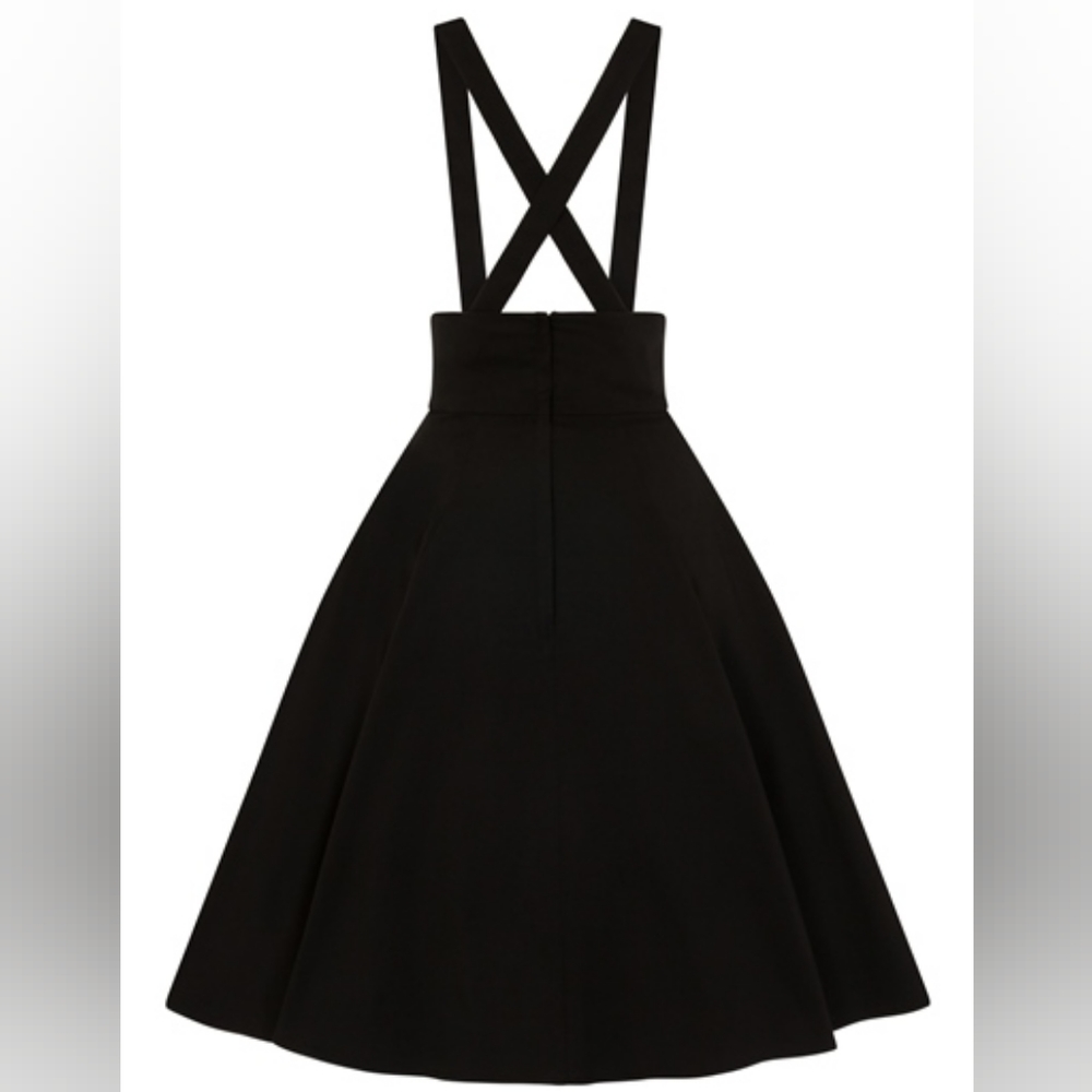 Collectif Suspender Swing Skirt Black 4xl UK 22